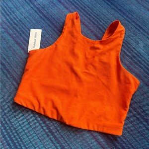 Outdoor Voices Vibrant Orange Racerback Crop